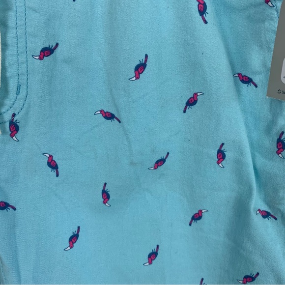 George Men’s Jogger Shorts Solid Light Blue with Birds Prints Size L (36-38) NWT - Picture 4 of 13